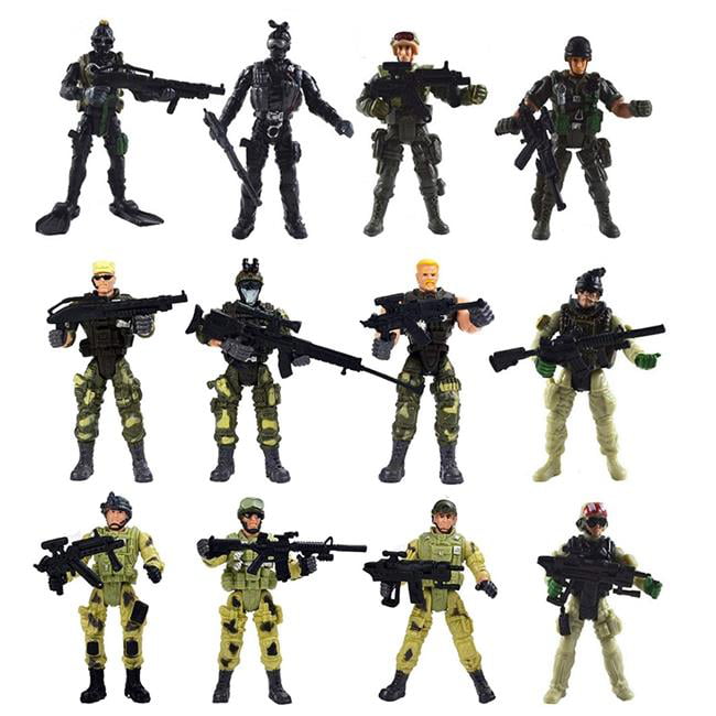 Picture of AZ Trading & Import PSA61 4 in. Tall Special Force Army Swat Soldiers Action Figures with Weapons & Accessories - 12 per Pack