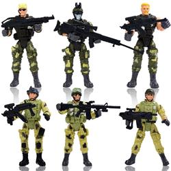 Picture of AZ Trading & Import AFA68 4 in. Special Force Army SWAT Soldiers Action Figures with Weapons & Accessories - 6 Figures Per Pack
