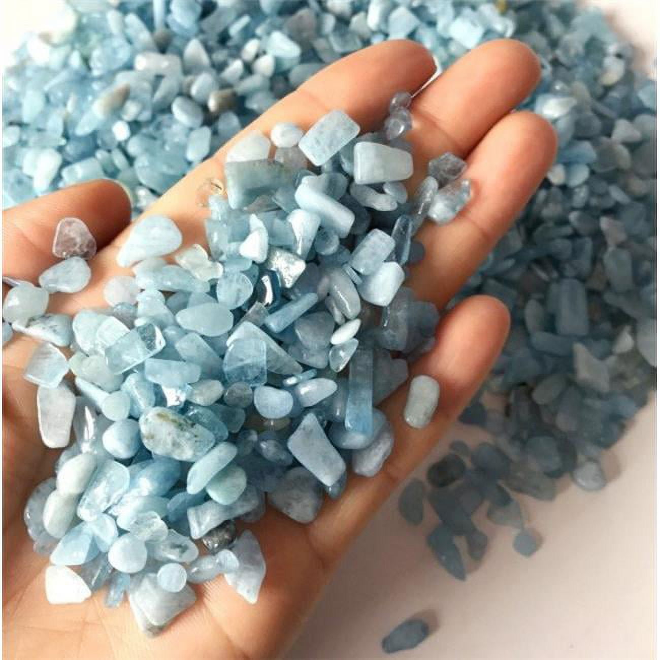 Picture of AZ Trading & Import RK460AQM 1 lbs Aquamarine Tumbled Chips Stone