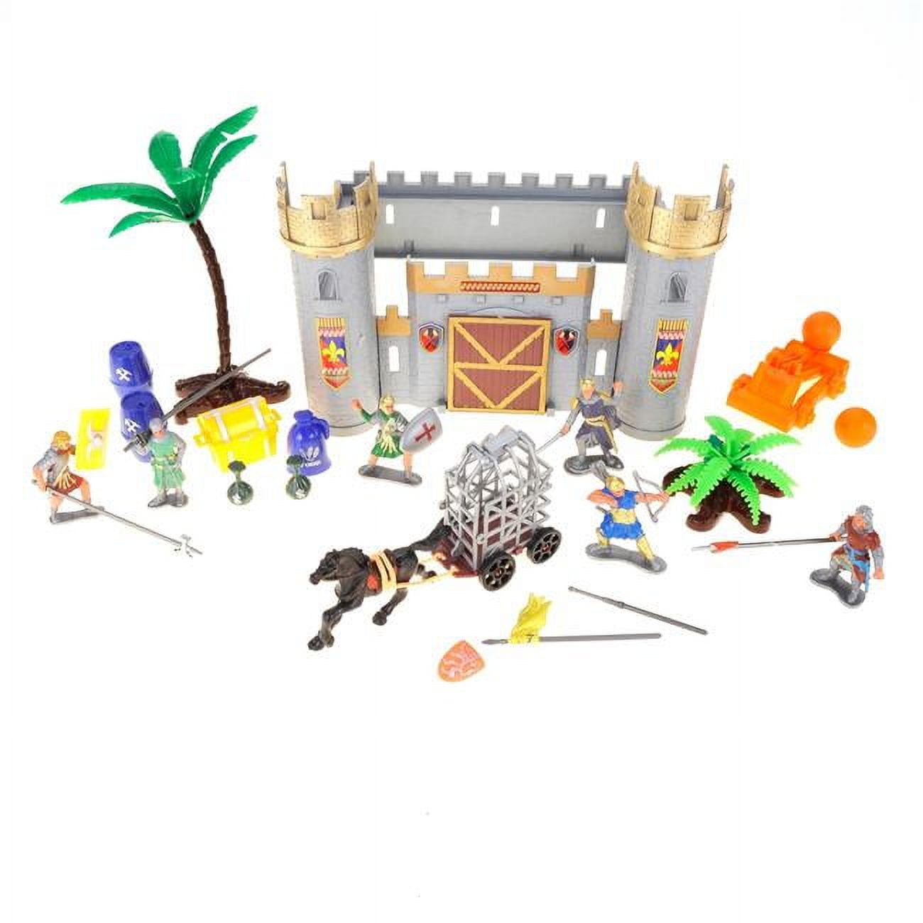 Picture of AZ Trading PSQ0806 Castle Knights Action Figure Toy Army Playset with Assemble Castle for Kids&#44; Multi Color