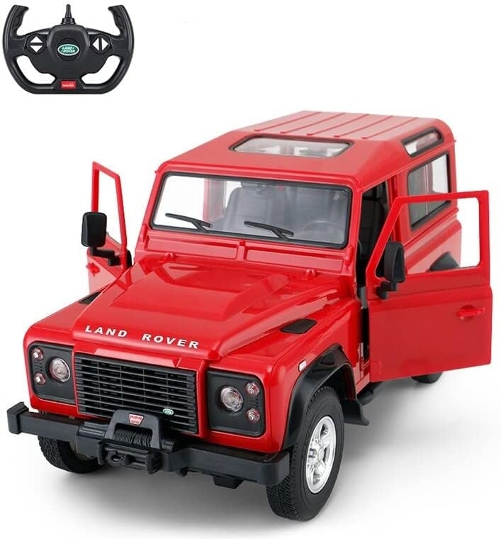 LRDFR14R 1-14 Scale RC Land Rover Defender Toy Car, Red