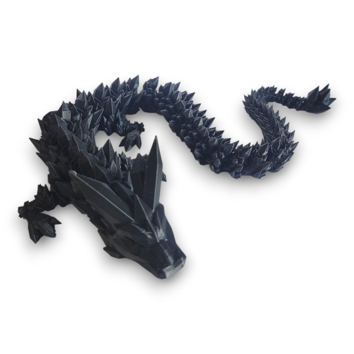 Picture of AZ Trading CD24BK 3D Printed Articulate Crystal Dragon&#44; Black - 24 in.