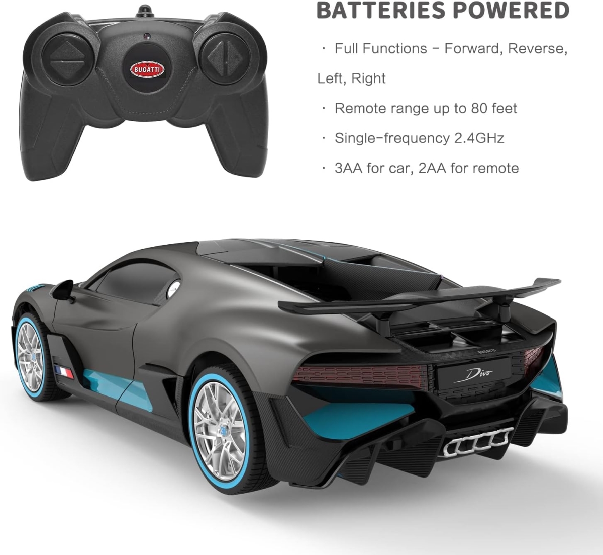 BGDIVO24G 1-24 Scale RC Bugatti Divo Model Car