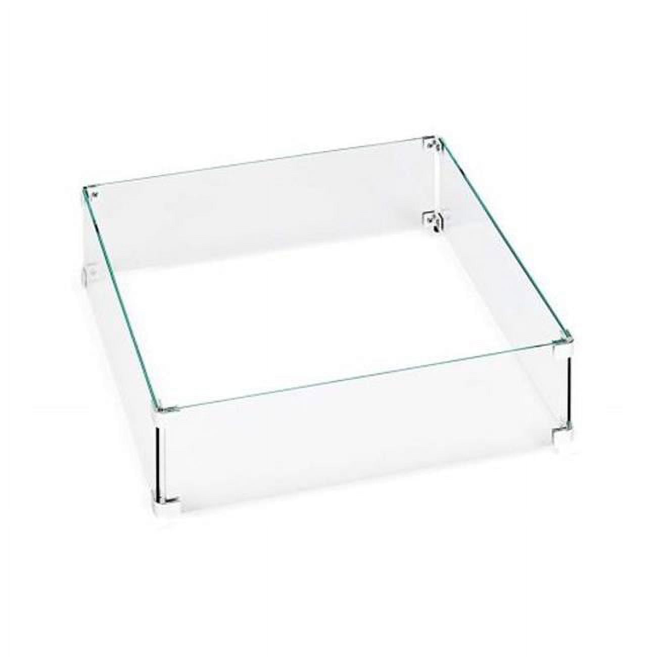 22 x 22 in. Square Glass Wind Screen, Clear