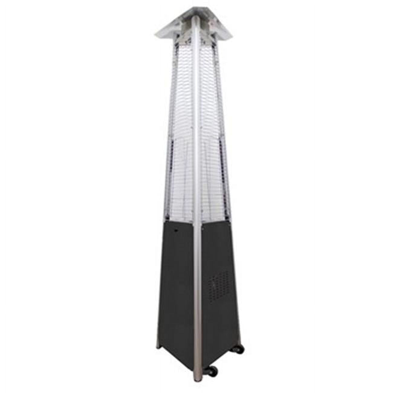 Picture of AZ Patio Heaters HLDS01-CGTCB Tall Commercial Triangle Glass Tube Heater&#44; Hammered Silver