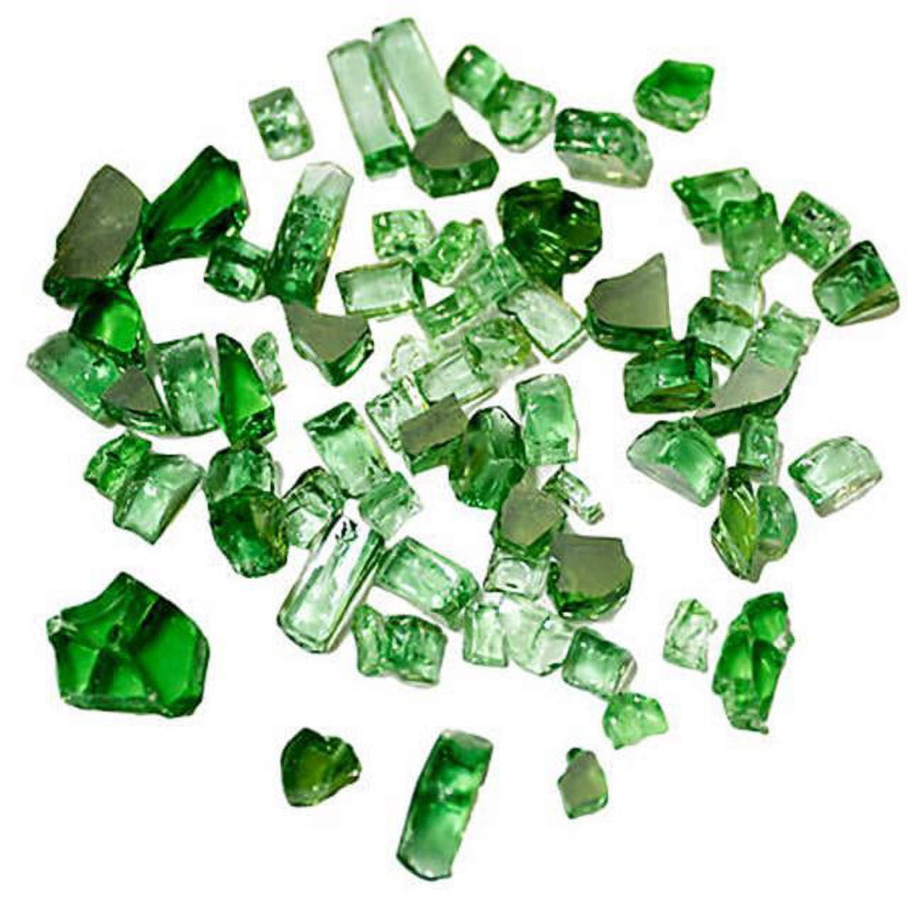 Reflective Fire Pit Glass, Green