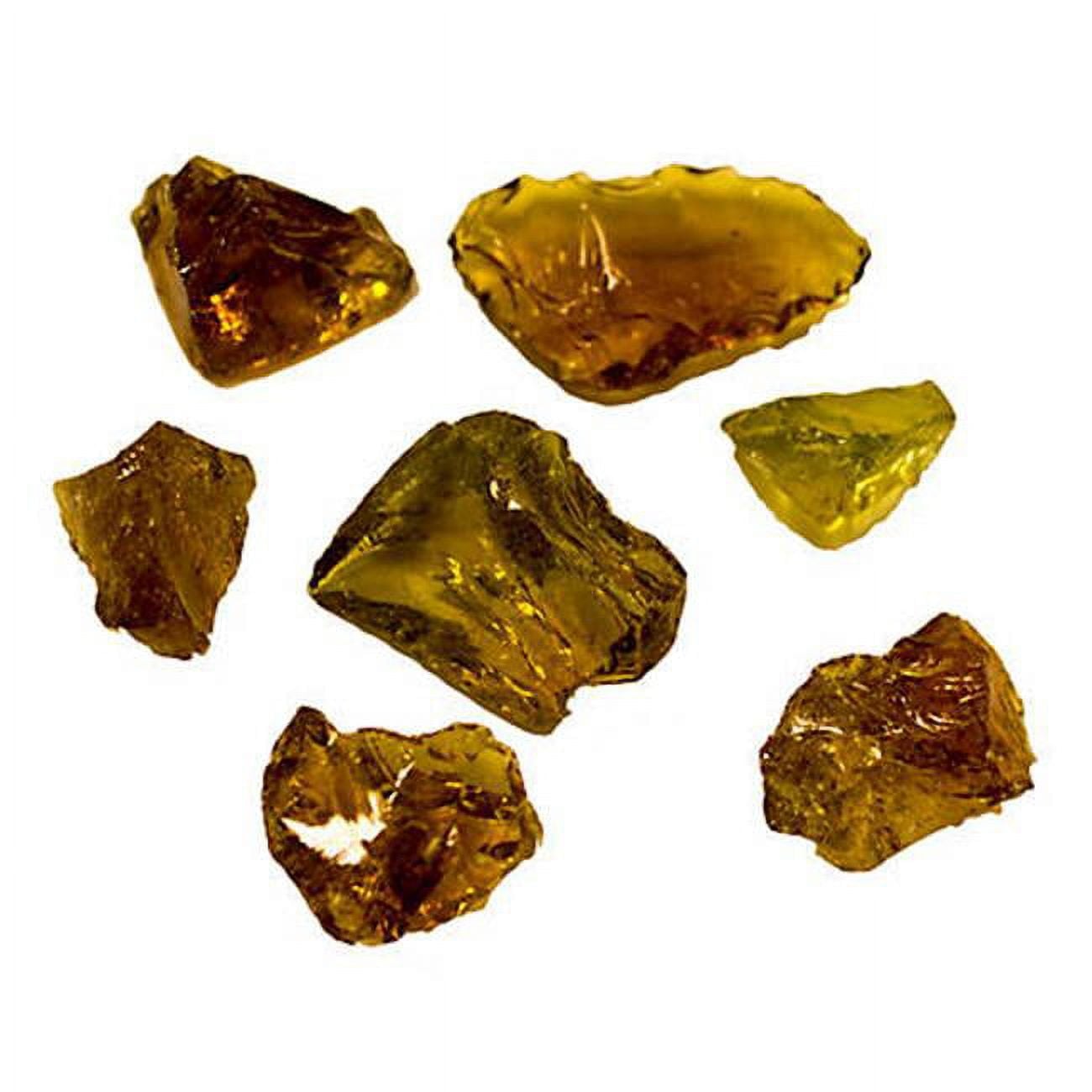 Recycled Fire Pit Glass, Amber