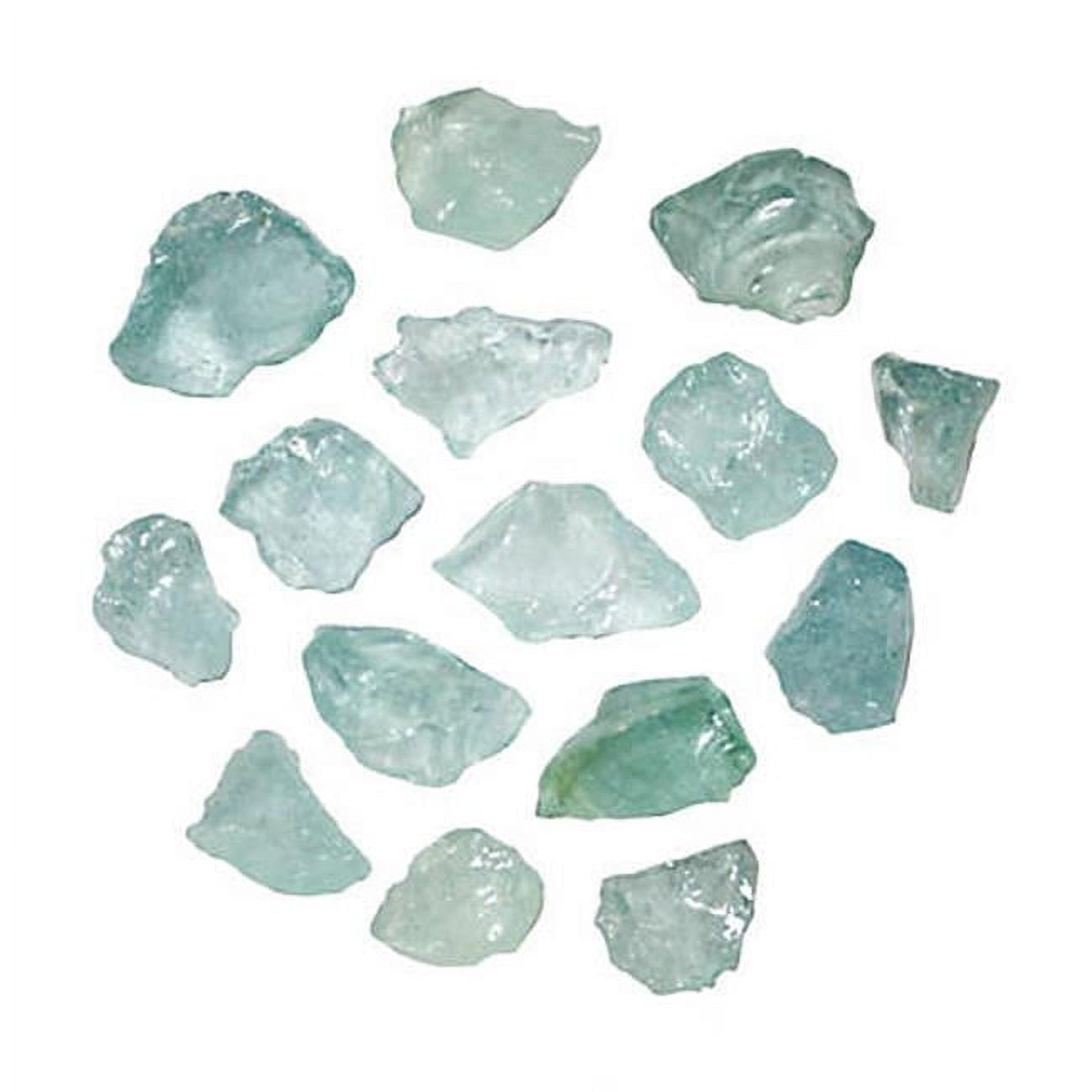 Recycled Fire Pit Glass, Aqua