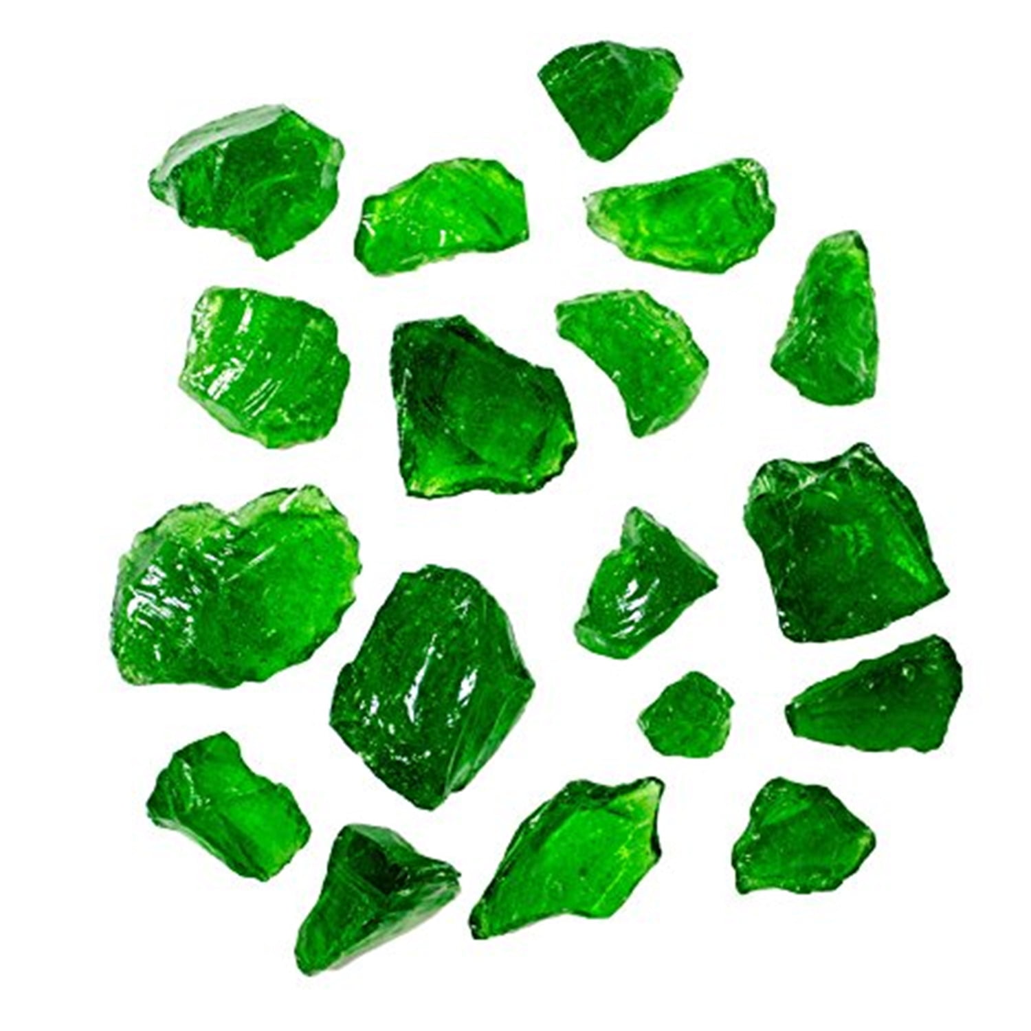 Recycled Fire Pit Glass, Green