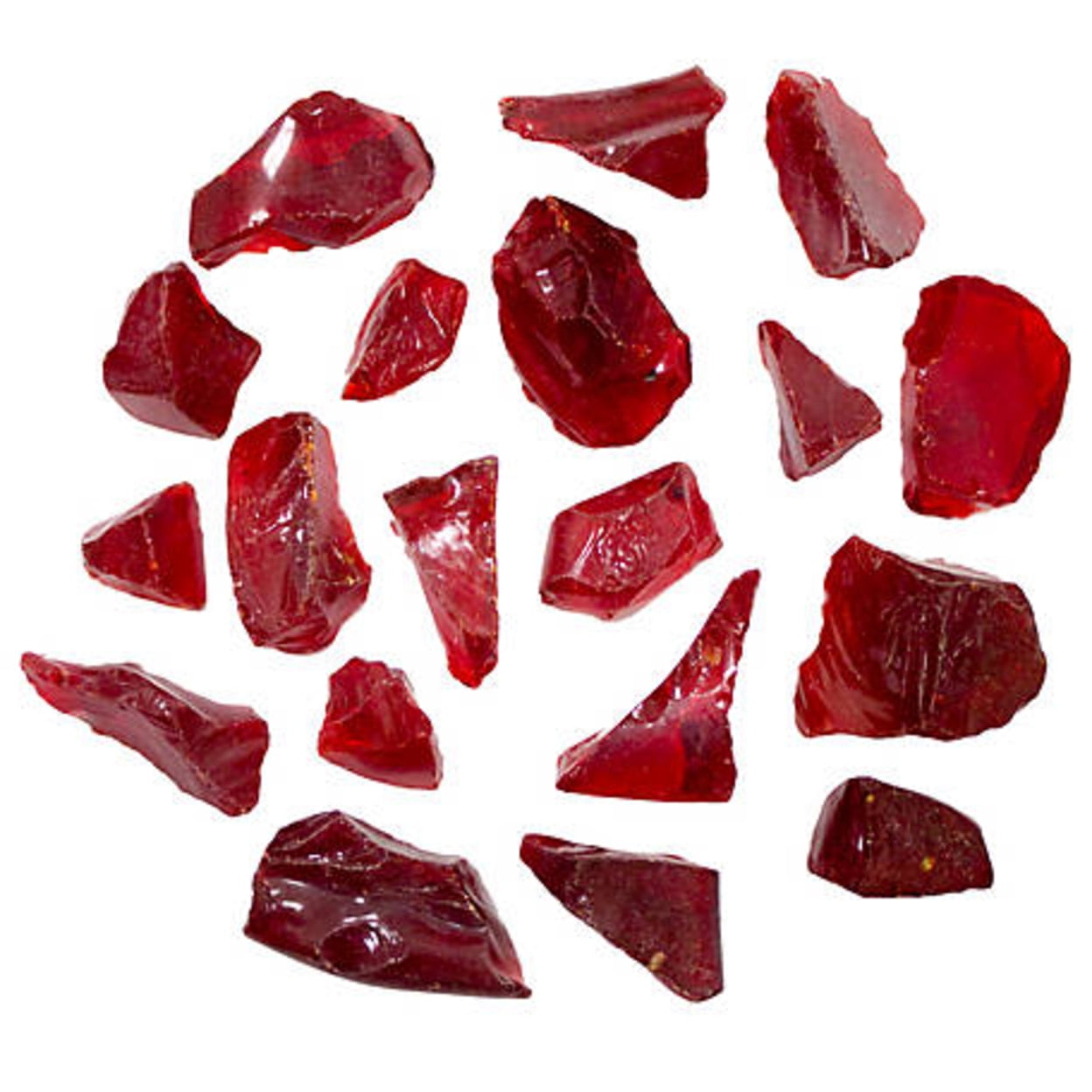 Recycled Fire Pit Glass, Red