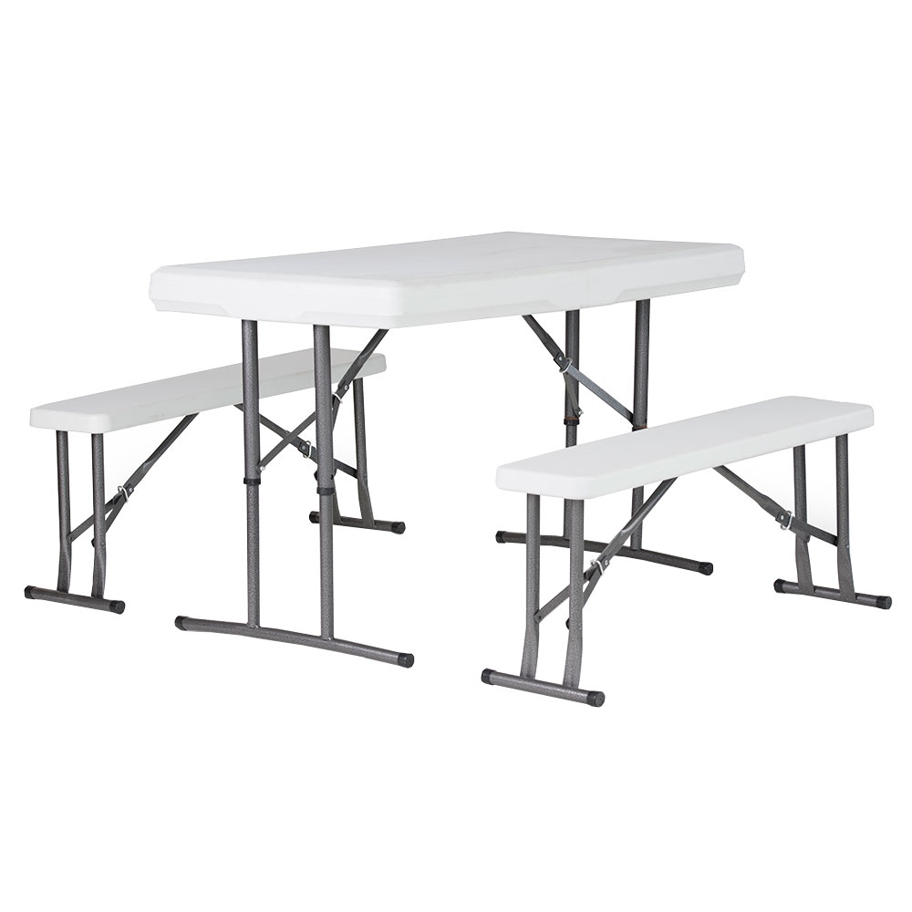 HPF-PTB-113 AZ Patio Heaters Picnic Table w/ Collapsible Benches