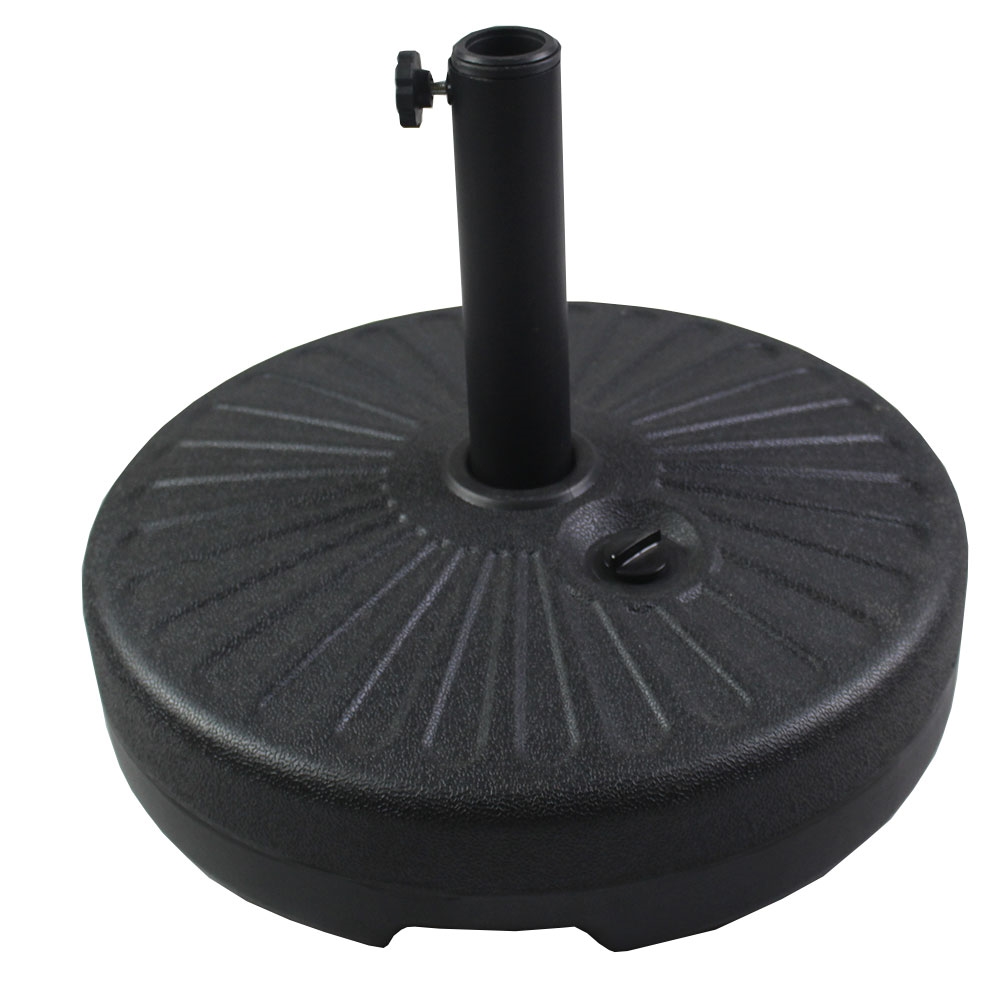 H-BASE-BURST AZ Patio Heaters Round Hollow Market Umbrella Base in Plastic with Sunburst Design