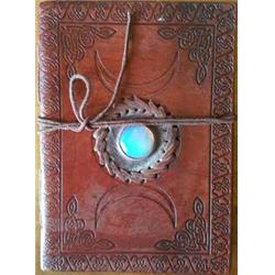 Picture of AzureGreen BBBCTM 5 x 7 in. Triple Moon with Stone Embossed Leather Cord