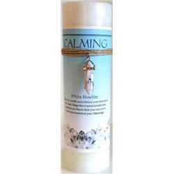 CP90CA 6.25 x 2 in. Calming Pillar Candle with White Howlite Pendant