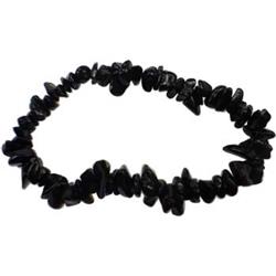 Obsidian Chip Bracelet - Black