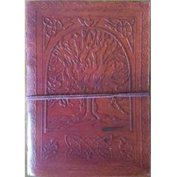 Picture of AzureGreen BBBCTOL 5 x 7 in. Tree of Life Leather Blank Book with Cord