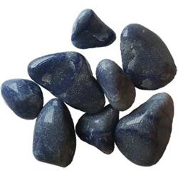 1 lbs Blue Adventurine Tumbled Stones - Blue - 1 lbs