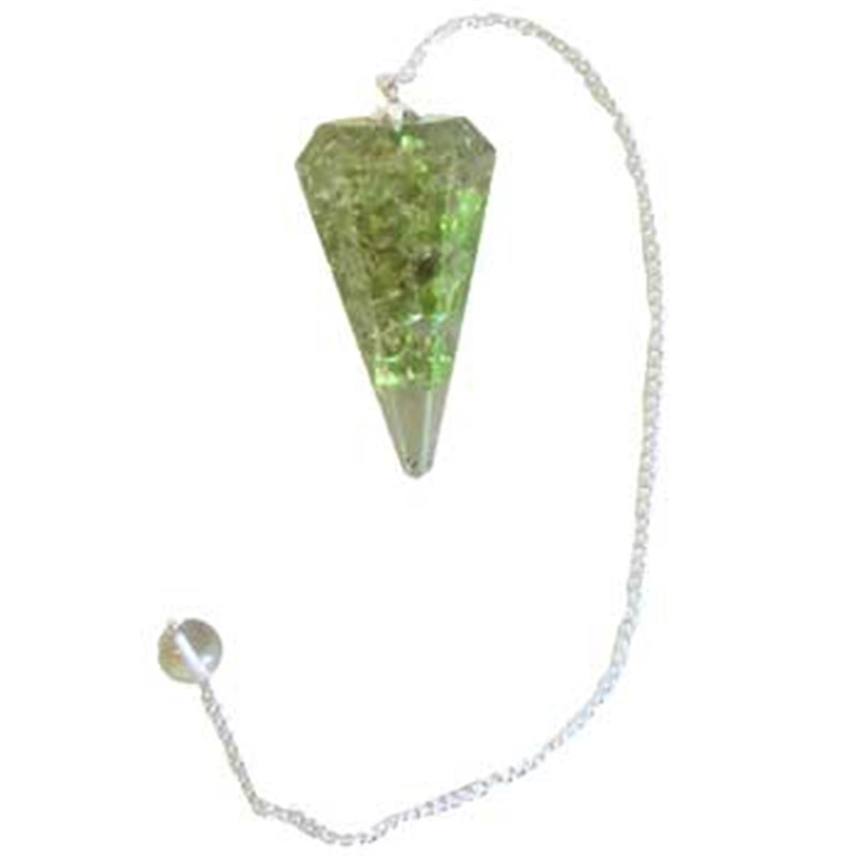 Peridot Orgone Pendulum