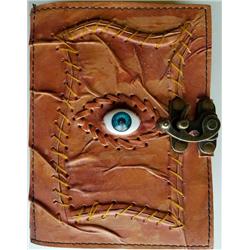Picture of AzureGreen BBBL741 All Knowing Eye Leather Blank Book with Latch