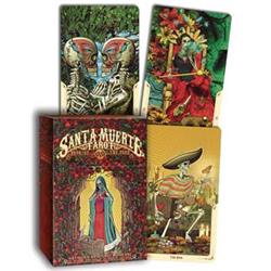 Picture of Azure Green DSANMUE Santa Muerte Tarot Cards by Fabio Listrani