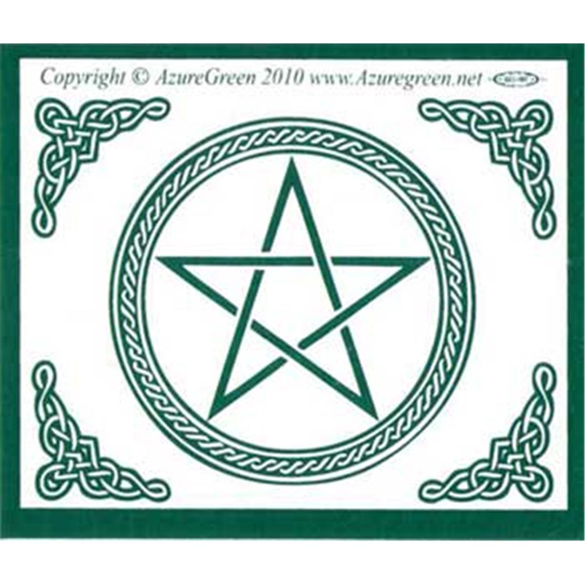 Azure Green EBPEN1 2.5 x 3 in. Pentagram Bumper Sticker