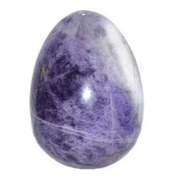 Picture of Azure Green GEAMEC2 2 in. Amethyst Stone Cheveron Egg