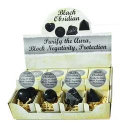 Picture of Azure Green GGBBO12 Black Obsidian Stone Gift Box - Set of 12
