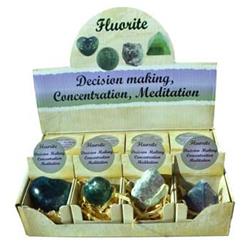 Picture of Azure Green GGBFLU12 Fluorite Stone Gift Box - Set of 12