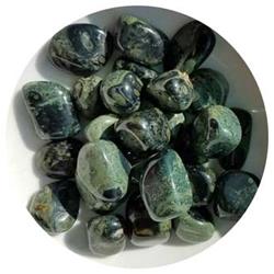 Picture of Azure Green GTJASKB 1 lbs Jasper Kambaba Tumbled Stones