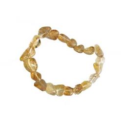 Citrine Gemstone Bracelet - Yellow - Adjustable - Positive Energy Enhancer