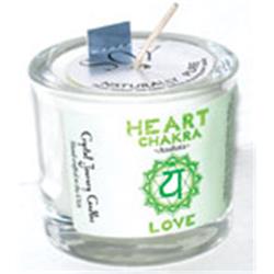 Picture of Azure Green CVCSHEART Heart Chakra Soy Votive Candle