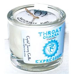 Picture of Azure Green CVCSTHR Throat Chakra Soy Votive Candle