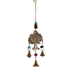 Picture of Azure Green FW7538 9 in. Tree Of Life Brass Chime