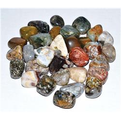 Picture of AzureGreen GTJASOB 1 lbs Jasper, Ocean Tumbled Stones