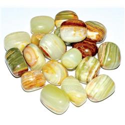 1 lbs Onyx - Green Tumbled Stones