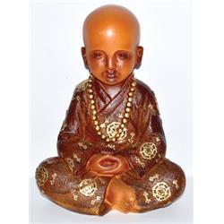 Picture of Azure Green SMONK 8.5 in. Meditation Mudra Monk Statue