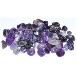 Picture of Azure Green GCTAMEB 1 lbs Amethyst Tumbled Chips - 7-9 mm
