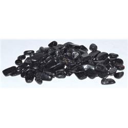 Picture of Azure Green GCTTOUBB 1 lbs Tourmaline Tumbled Chips&#44; Black - 6-8 mm