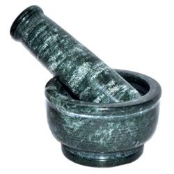 Picture of Azure Green LMGREM4 4 in. Green Marble Mortar & Pestle Set
