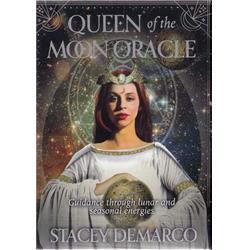 Picture of Azure Green DQUEMOO Queen of the Moon Oracle Book by Stacey Demarco