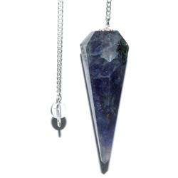 Picture of Azure Green GPEND70 8 to 9 in. 6 Sided Iolite Pendulum