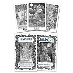 Picture of Azure Green DYGGNOR Yggdrasil Norse Divination Cards Dark & Black by Halldorsson & Hauksdottir