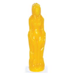 Picture of Azure Green CHFY 7 in. Female Candle, Yellow