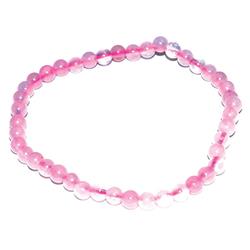 JB4RQ 4 mm Rose Quartz Bracelet