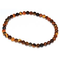 JB4TEY 4 mm Tiger Eye, Yellow Bracelet
