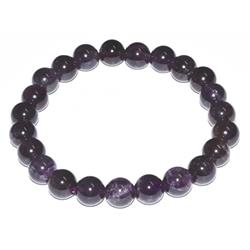 JB8AME 8 mm Amethyst Bracelet