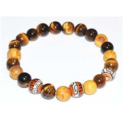 JB8PALTE 8 mm Palo Santo Tiger Eye Bracelet