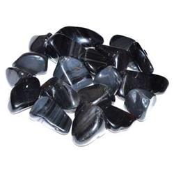 Rainbow Obsidian Tumbled Stones - Black with Colorful Banding - 1 lb - Healing Gemstone