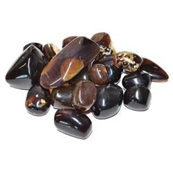 Zebra Tumbled Stimulating Stone - Amber - 1 lb - Unique Emotional Balancer
