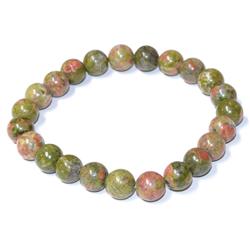 JB8UNA 8 mm Unakite Bracelet